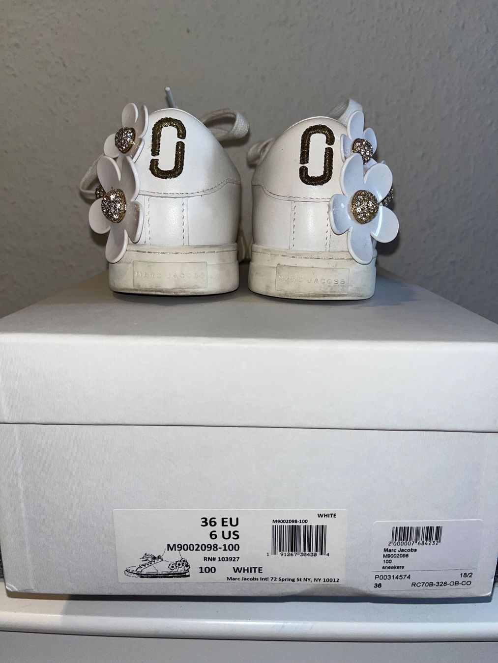 Marc Jacobs Scarpe per ragazzi: White Marc Jacobs sneakers, 36 leather original box – Usato da Genève venduto da dmt_y25y 2