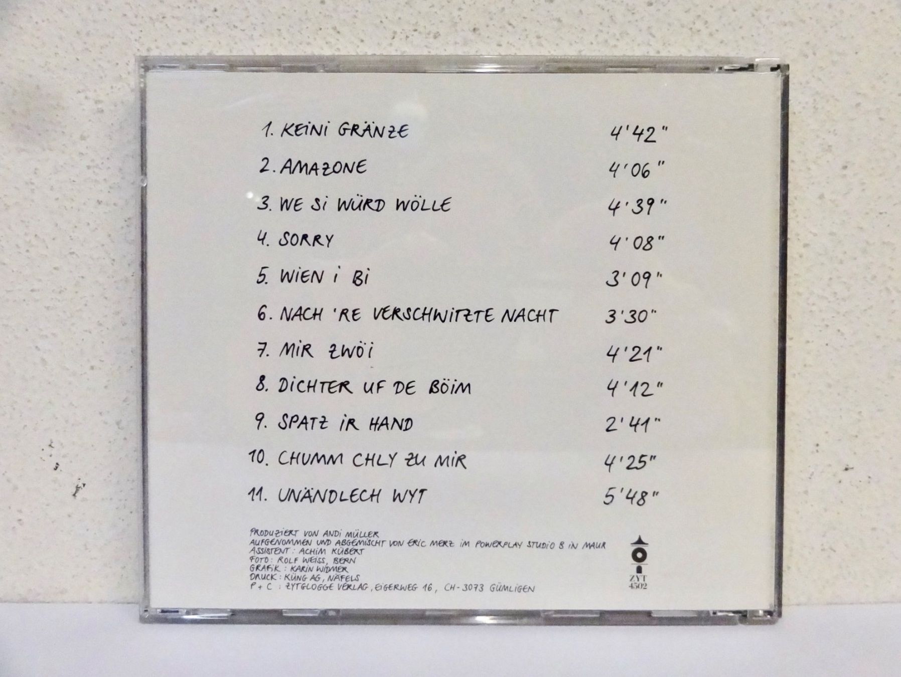 CD: CD NATACHA / KEINI GRÄNZE - vergriffen – Usato da Kerzers venduto da djstarsky73 1
