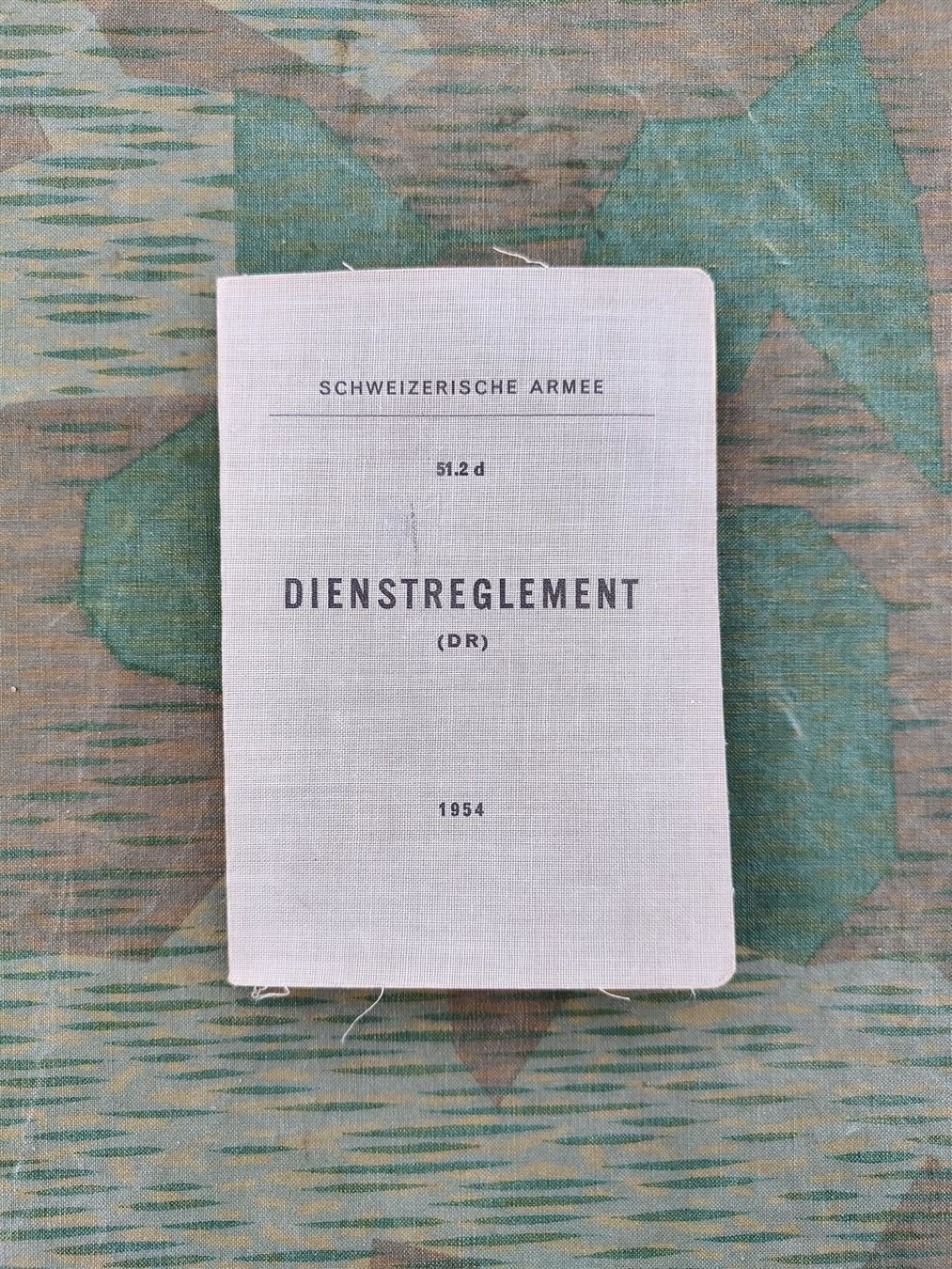 Dokumente: Reglement 51.2 d DIENSTREGLEMENT (DR) 54 – Gebraucht aus Bauma von SwissMilitaria