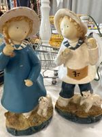 Süsse Keramik Figuren Paar, Vintage Deko Figuren