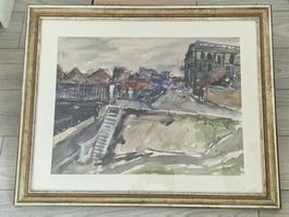 Jacques Düblin (1901–1978), Aquarell gross, Paris (?), 1932