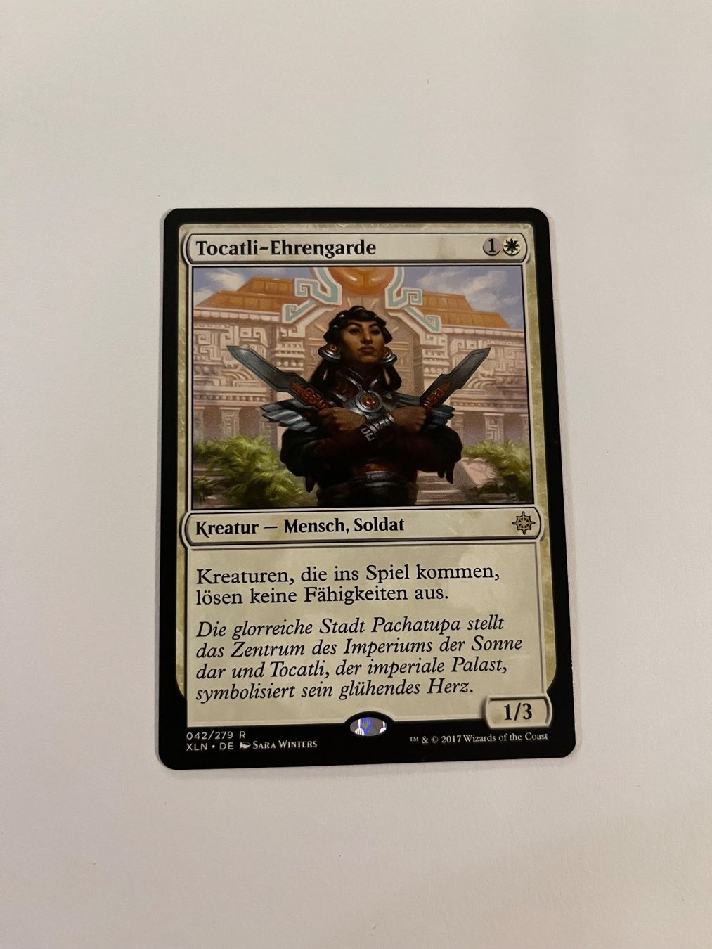 Magic The Gathering Carte collezionabili: MTG - Tocatli-Ehrengarde - Ixalan - DE – Usato da Wangen an der Aare venduto da SG94