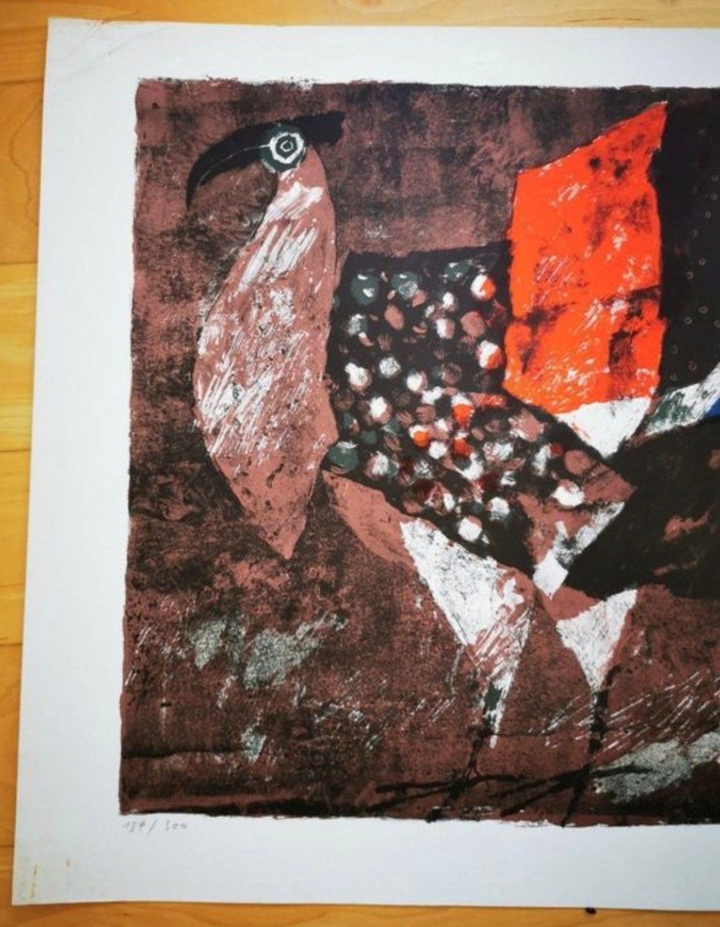 Grafiken & Lithographien: Lithographie Fred Bauer signée et numérotée – Gebraucht aus Les Brenets von  1