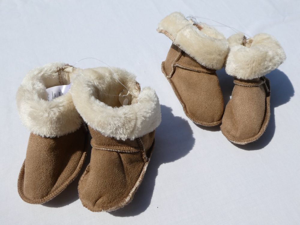 SAWA-ART Baby Lammfellschuhe - Naturfell Für Mädchen & Jungen (4 Größen)
