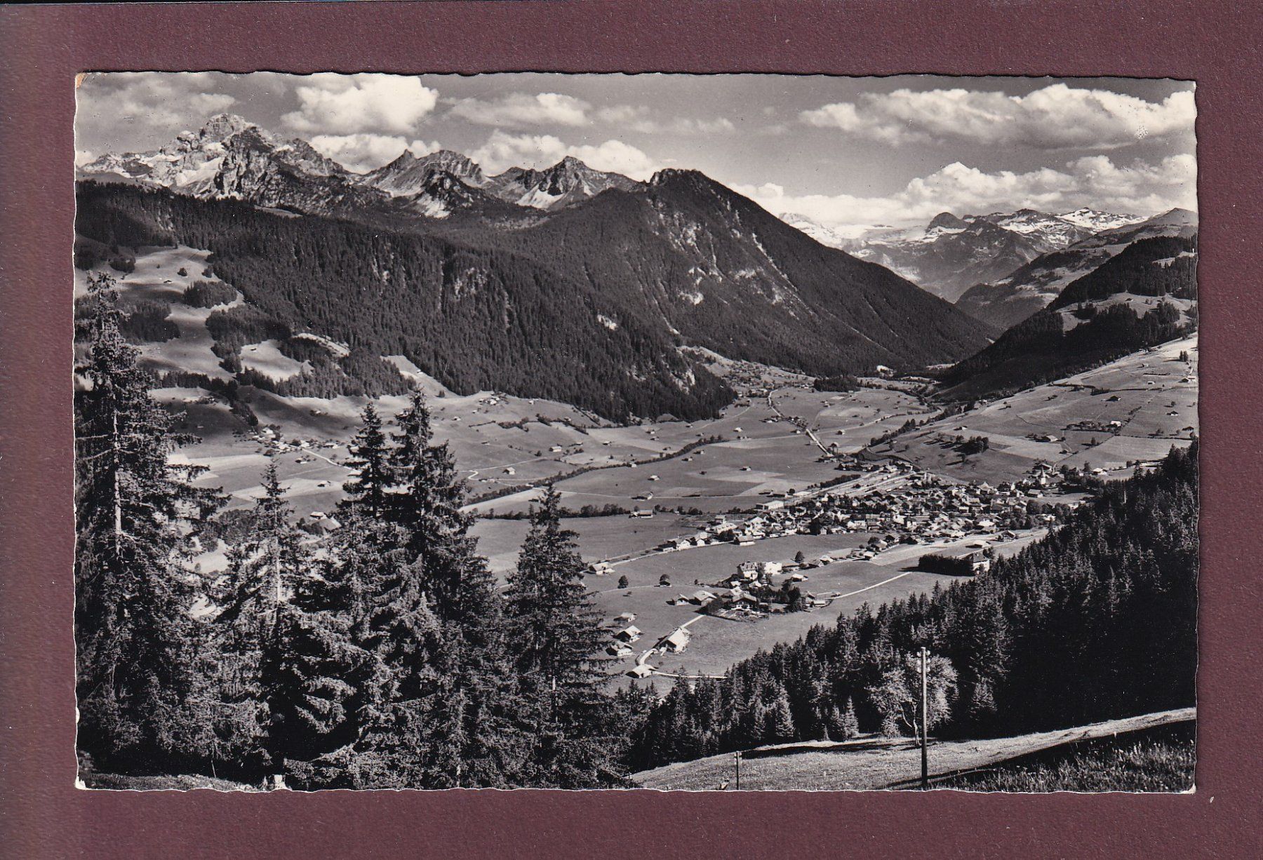 Cartoline postali: ZWEISSIMMEN - 1963 – Usato da Pully venduto da nicecards