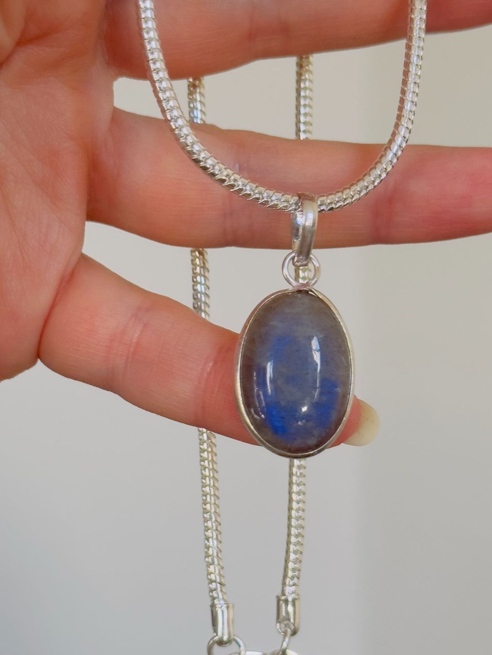 Catenine: Labradorite necklace – Nuovo e nell'imballaggio originale da Genève venduto da AGBERG 8