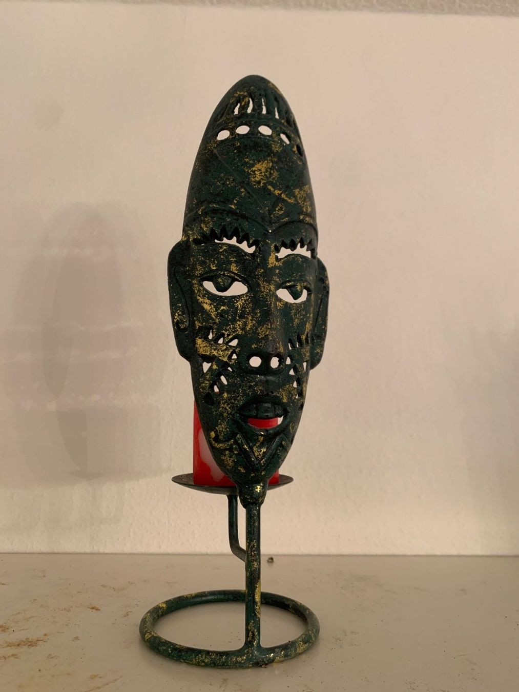 Portacandele: Masque africain bougeoir – Usato da Lausanne venduto da ftrevaz