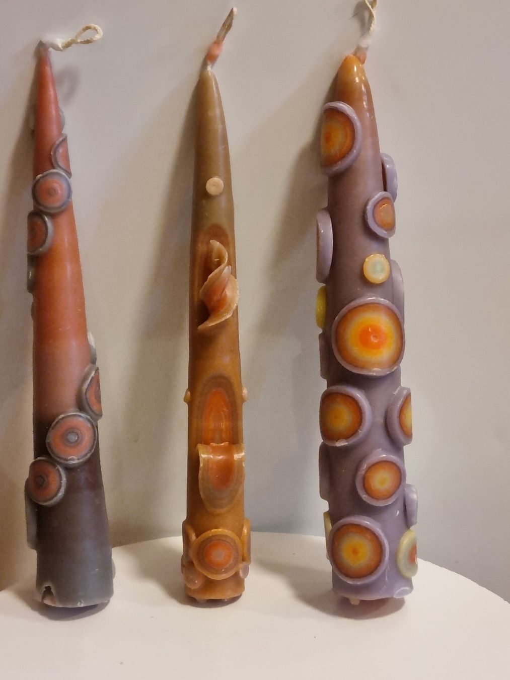 Candele: Skulptur-Kerzen 3er Set Deko Design – Usato da Scharnachtal venduto da devin03 2