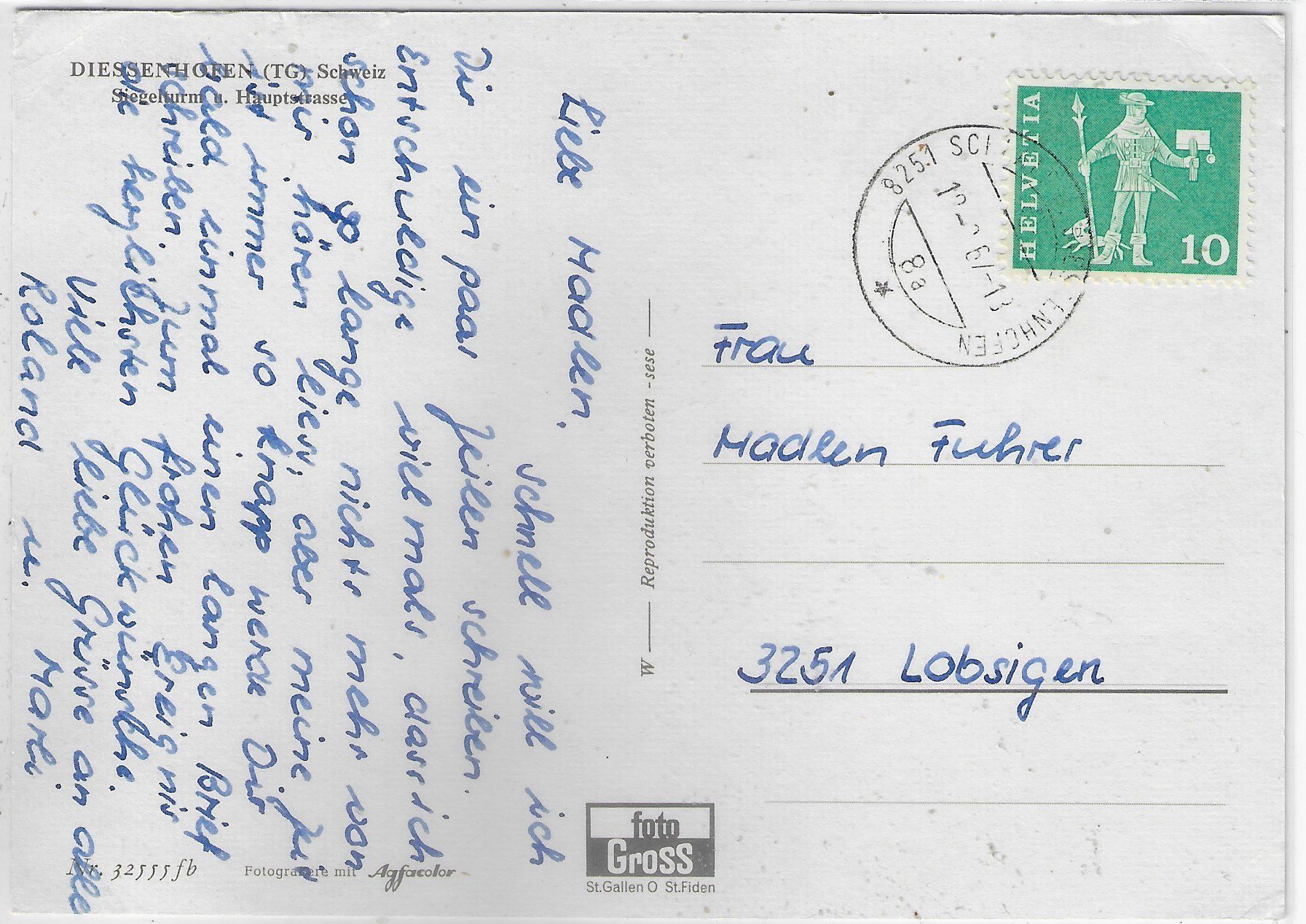 Cartoline postali: Diessenhofen am Rhein - Multiview – Usato da Ettingen venduto da Kartenplanet 1