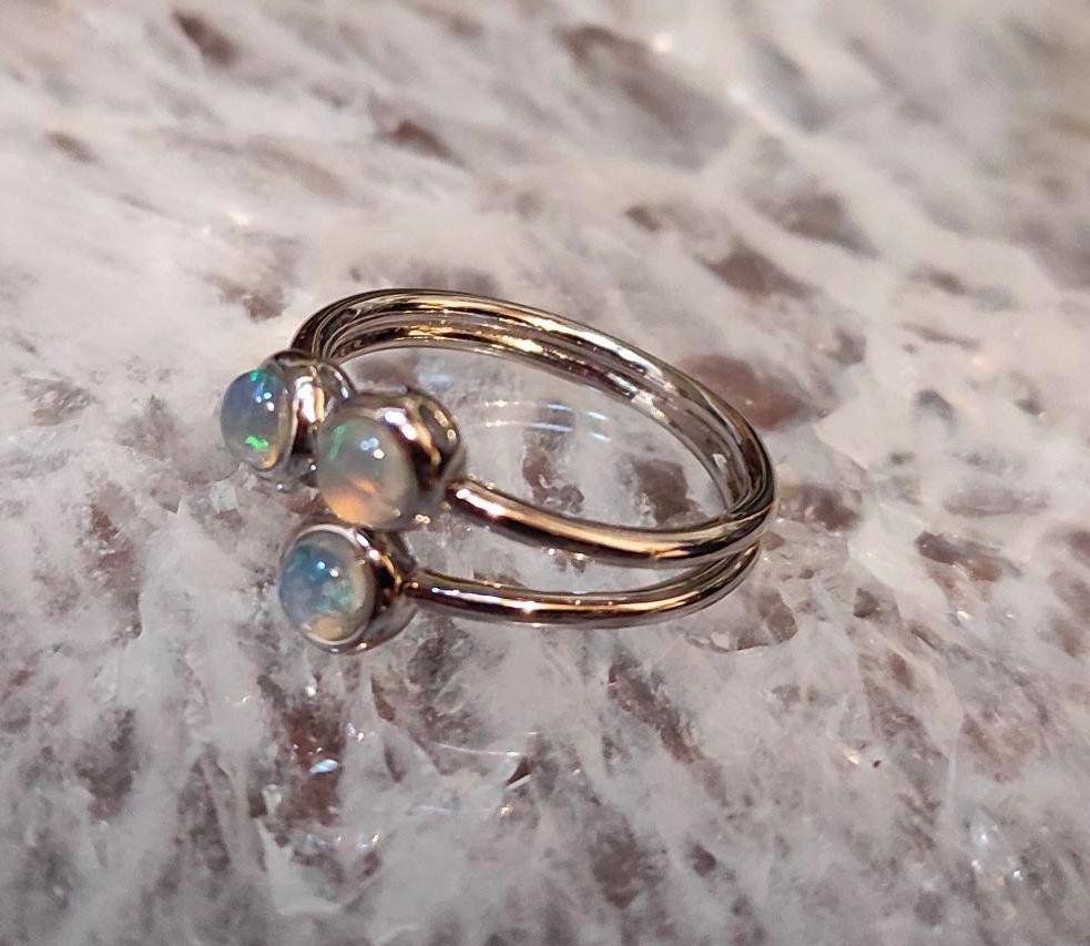 Anelli: STERLING SILBER 925° KRISTALLOPAL RING DM.18 – Nuovo (secondo la descrizione) da Weiningen ZH venduto da actera 5
