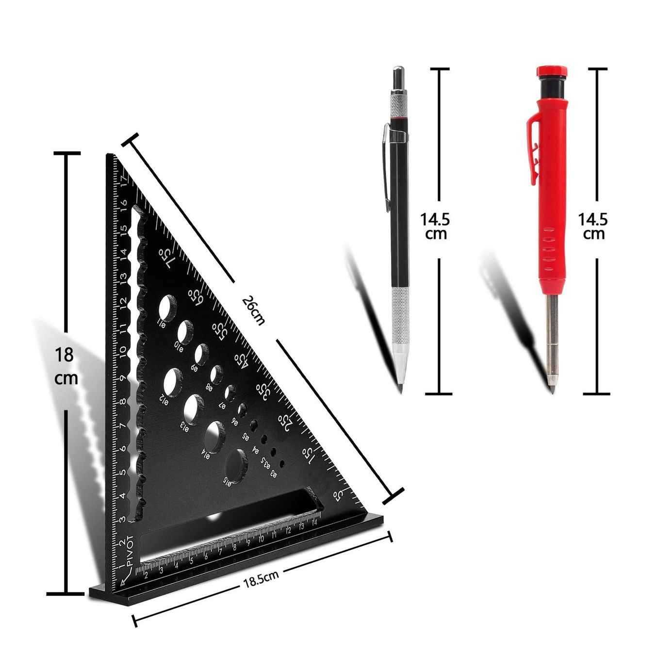 Alle Werkzeuge: Multifunktional Zimmermannswinkel 18 cm – Neu (gemäss Beschreibung) aus Thun von onlino 3
