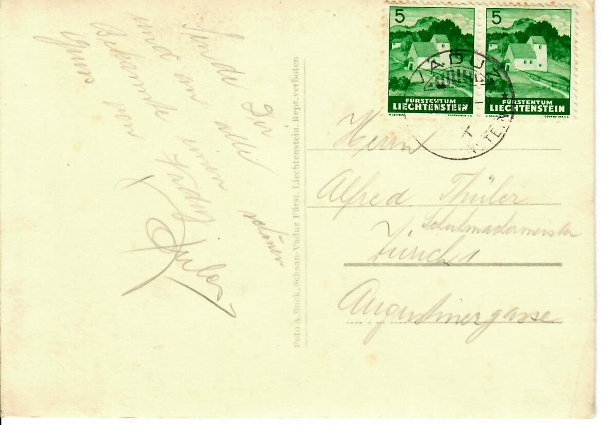 Cartoline postali: Liechtenstein – Usato da Hochdorf venduto da Ziegel-16 1