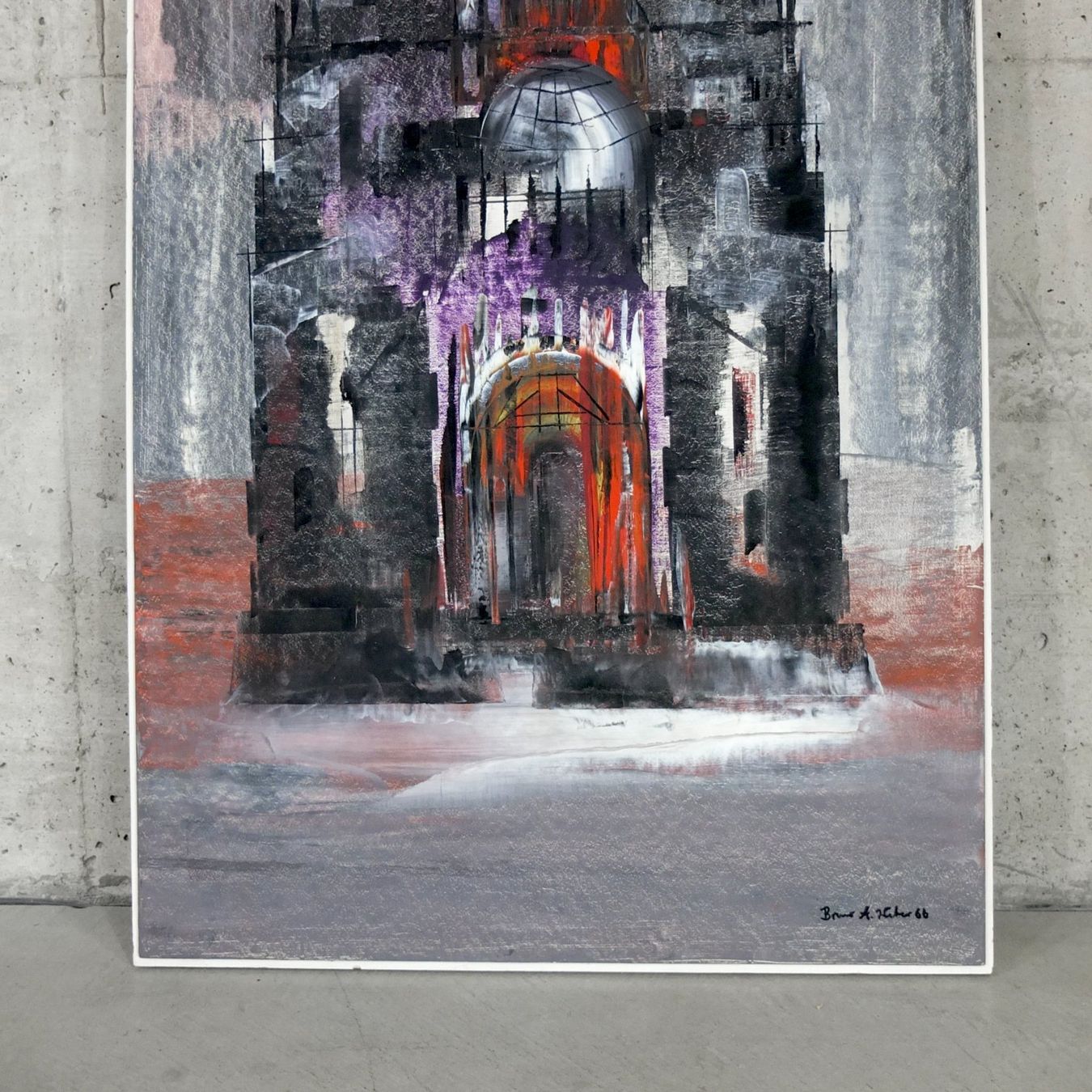 Gemälde: Bruno A. Weber Ölgemälde 1966 – Gebraucht aus Basel von Brocki-auf-dem-Wolf 5