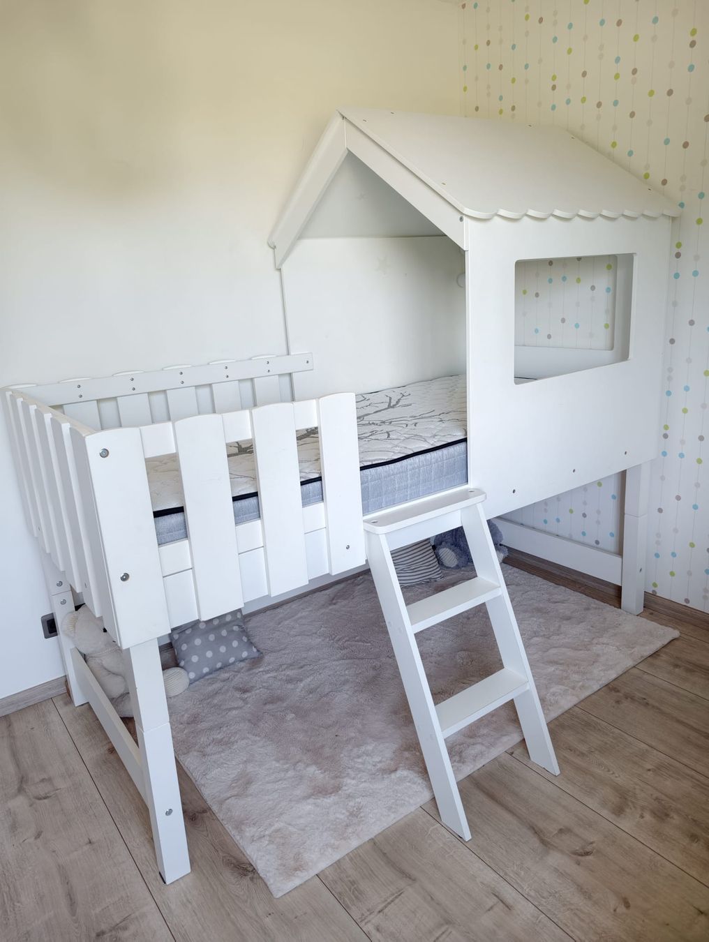 Letti: Lit enfant cabane modulable 90x190 cm + sommier + matelas – Usato da Meyrin venduto da san_d666 8