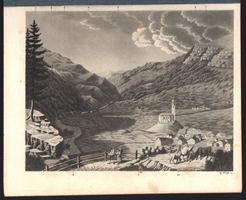 Pigneu Bad Neujahrsblatt mit Ansicht 1830