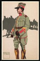 sign. Emil Huber: Schweizer Soldat mit M
