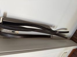 Steigbügelriemen 130cm, dunkelbraun Leder