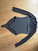 neu Schwarz Bodysuit Langarm Gr S — 38