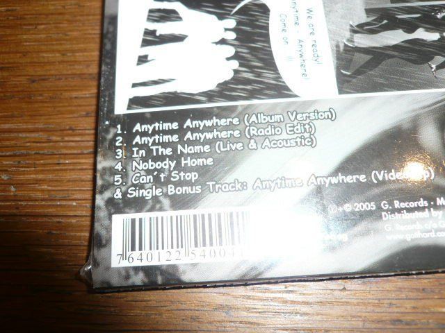 CDs: GOTTHARD Anytime Anywhere - Digipack - CH 2005 – Neu und originalverpackt aus Zofingen von mooni89 2
