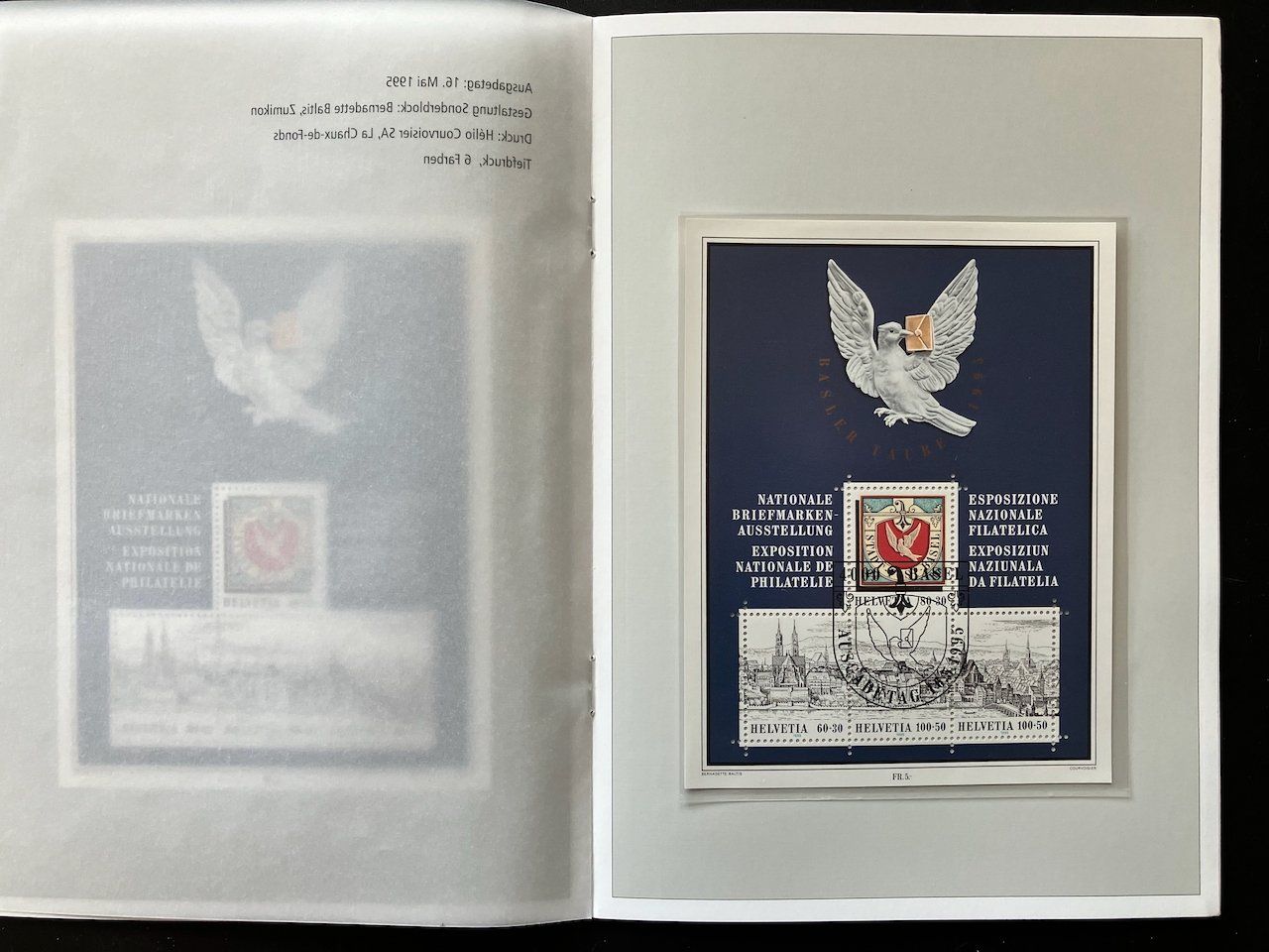 Alle Briefmarken: Basler Taube Souvenir 1995 – Gebraucht aus Nesslau von andi_hon 3