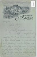 Töchterpensionat Ueberstorf Ct. Freibourg - Litho
