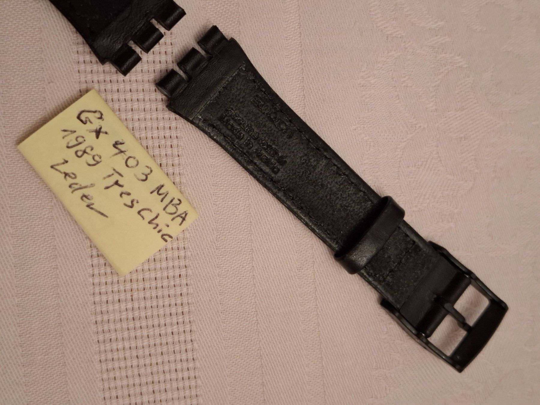 Swatch Orologi: SWATCH  GX 403 MBA Treschic, Lederarmband – Nuovo (secondo la descrizione) da Niedergösgen venduto da Johny10 5