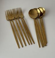 Goldiges Besteck Set