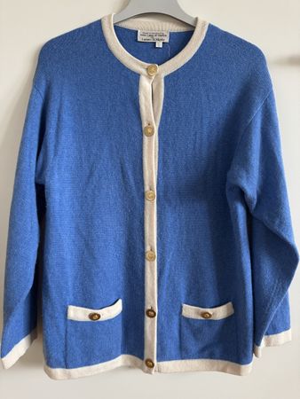 Cardigan John Laing cachemire bleu Lamm-St. Moritz