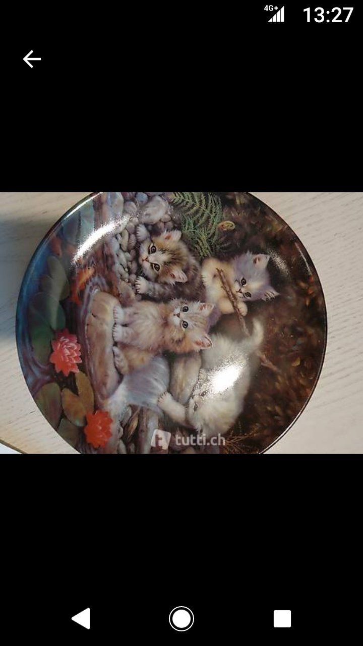 Kahla Piatti: Sammel Teller Katze – Nuovo e nell'imballaggio originale da Amriswil venduto da Trixi022