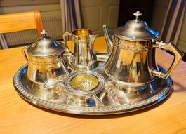 Antikes WMF Art Déco Tee-Service Set versilbert