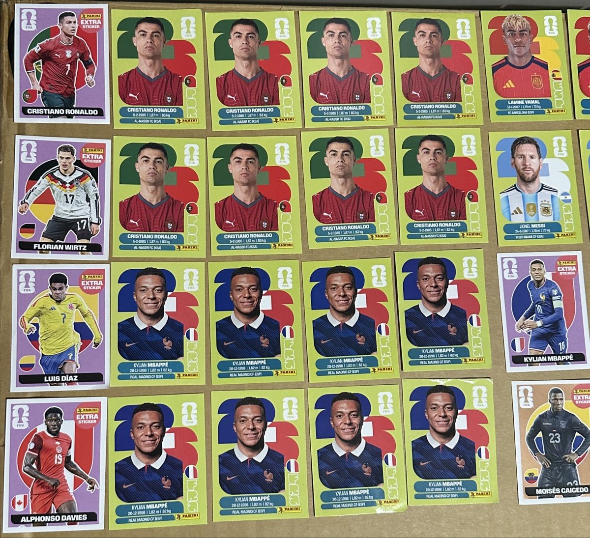 Panini Carte collezionabili: Panini Ronaldo, Yamal, Messi, Mbappe & Extra Sticker. usv. – Nuovo (secondo la descrizione) da Uster venduto da Haki.vhc 4