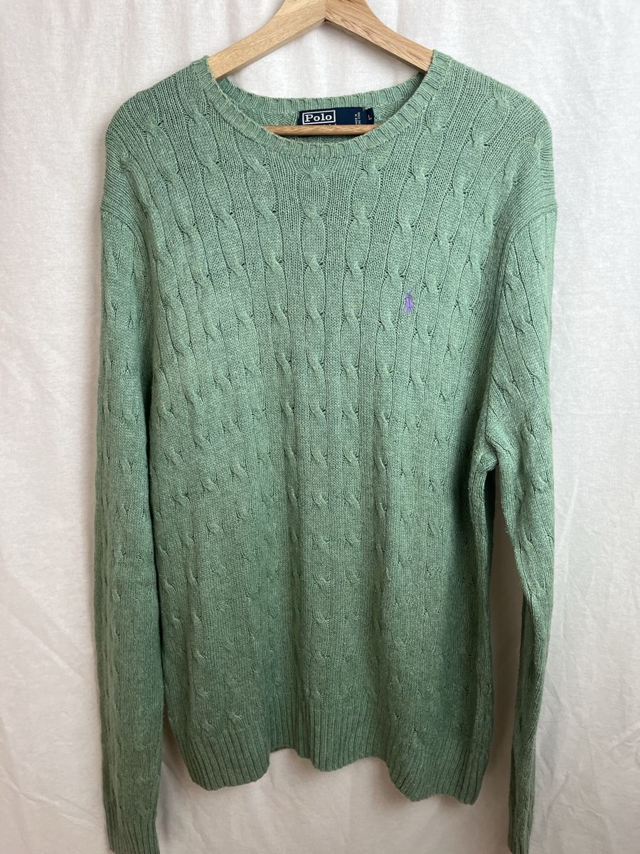 Polo Ralph Lauren Maglioni & Felpe: Pull Polo Ralph Lauren en soie vert clair – Nuovo (secondo la descrizione) da Les Avanchets venduto da lunedeneige.shop