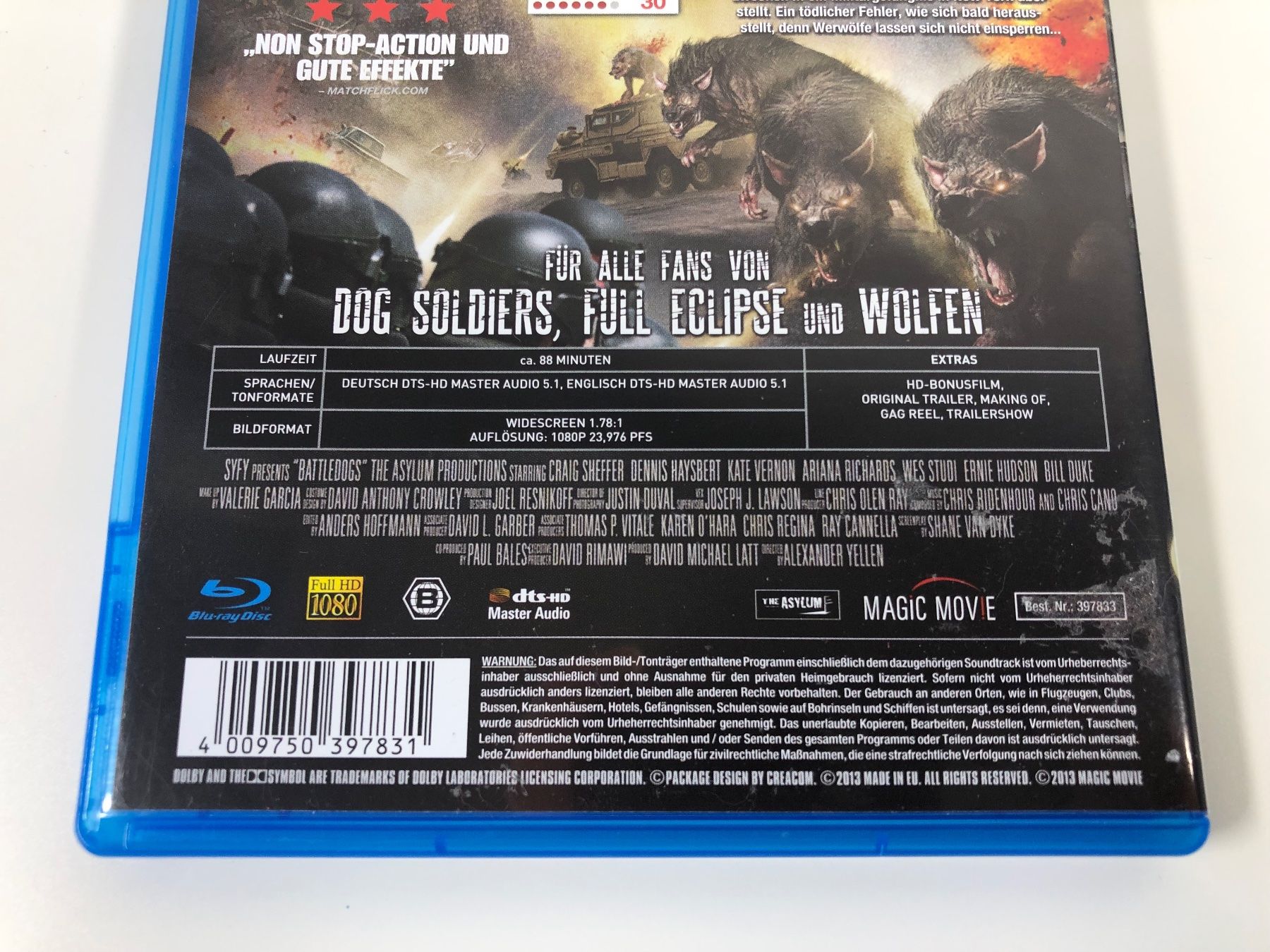 Tous les DVDs: Battledogs (2013) - Bluray – D'occasion à Bern par McFlurry_08 2