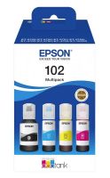 Epson 102 EcoTank 4-Farben Multipack + 1 Schwarz Gratis NEU