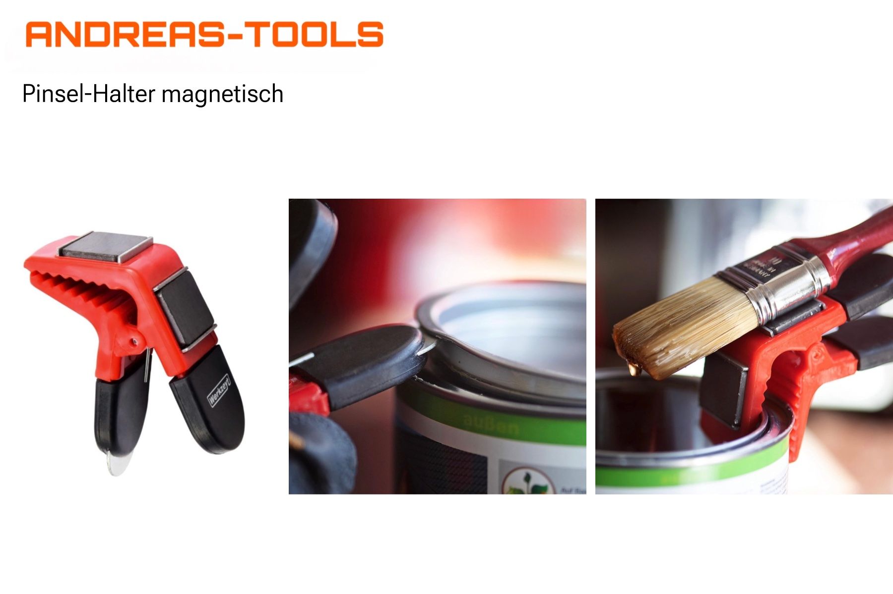 Pennelli: Magnetischer Pinselhalter – Nuovo e nell'imballaggio originale da Schötz venduto da Andreas-Tools