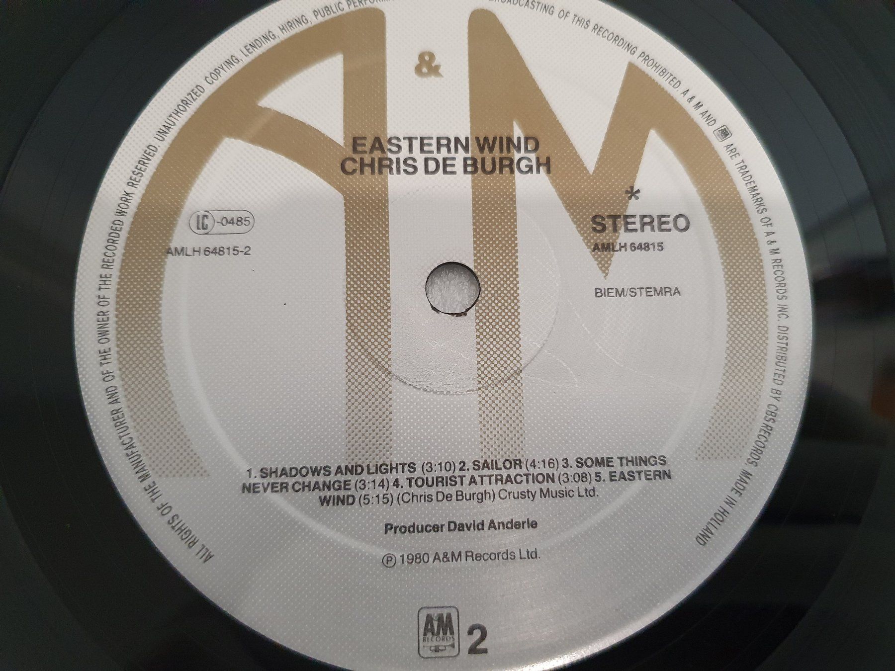 Dischi in vinile: Chris de Burgh – Eastern Wind – Usato da Uster venduto da Vinyl-Leidenschaft 5