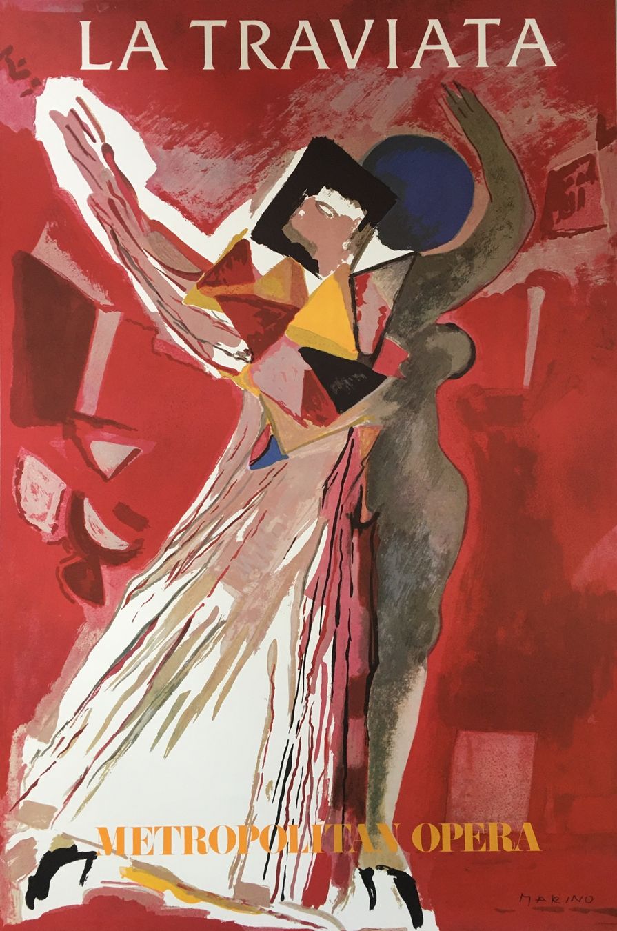 Grafica & Litografie: Marino Marini    "La Traviata"  Farboffsetlithographie – Usato da Nennigkofen venduto da waltraub
