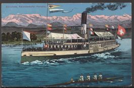 Zürichsee Salondampfer HELVETIA 1914
