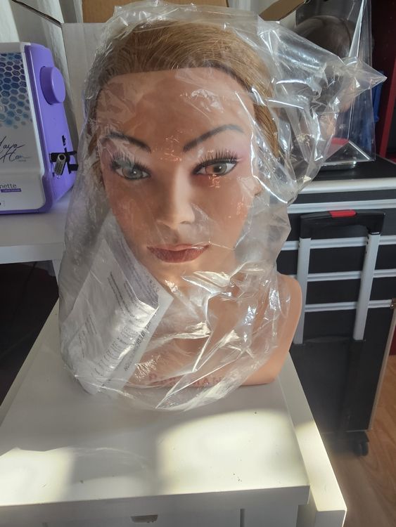 Schaufensterpuppenkopf Übungskopf – Friseur Trainingskopf Mit Kunsthaar Für Styling & Flechten