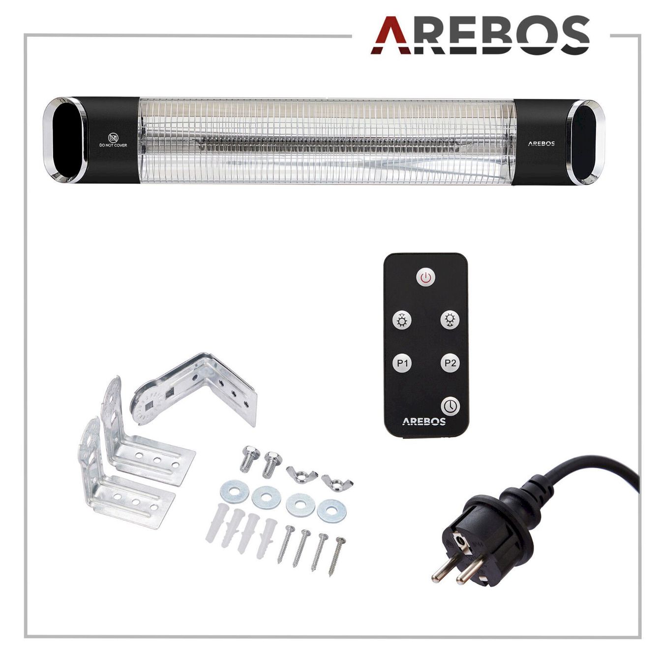 Radiateurs: Infrarot Heizstrahler 2000W schwarz – Neuf avec emballage d'origine à Bottighofen par zaap 8