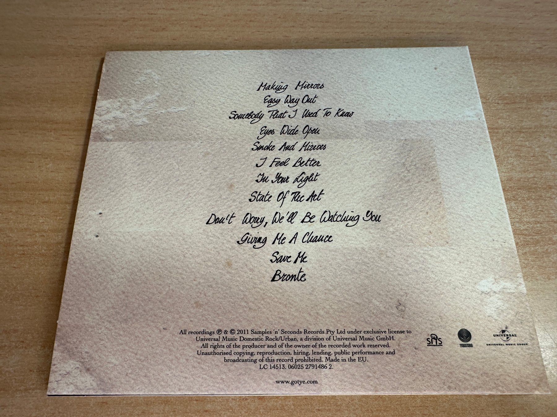 CDs: K0 Gotye – Making Mirrors – D'occasion à Rikon im Tösstal par Alpenmutz 3