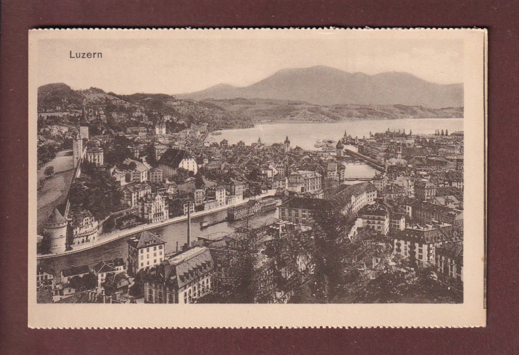 Cartoline postali: LUZERN - Teilansicht – Usato da Pully venduto da nicecards