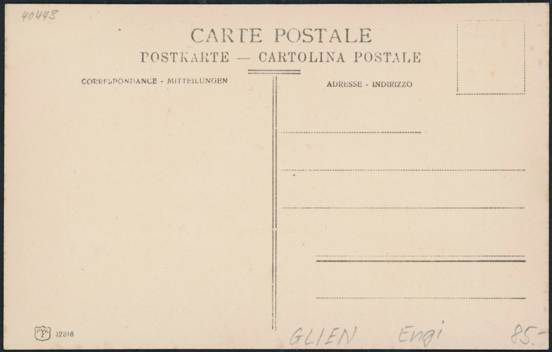 Cartoline postali: GL Engi – Nuovo (secondo la descrizione) da Schindellegi venduto da leecollect 1