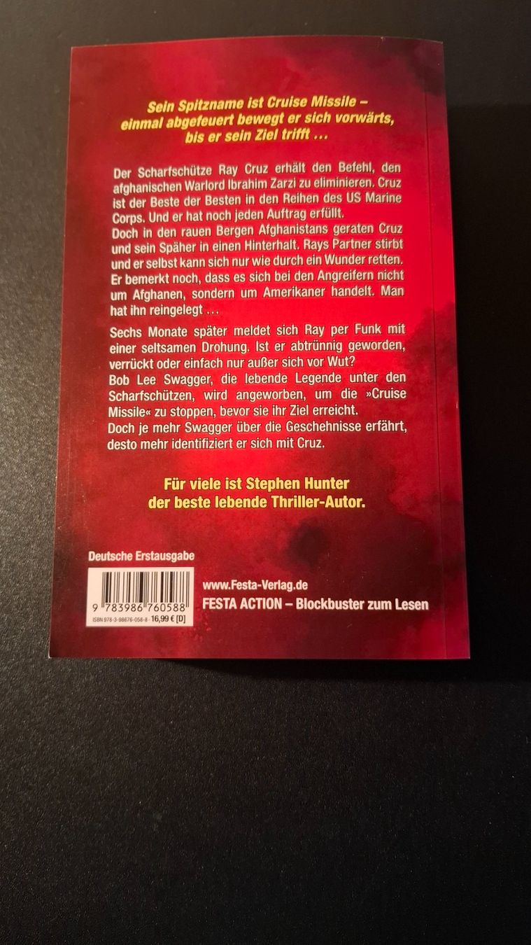 Libri: *Todesschuss* Stephen Hunter / Tb – Usato da Brütten venduto da Sigimi 1