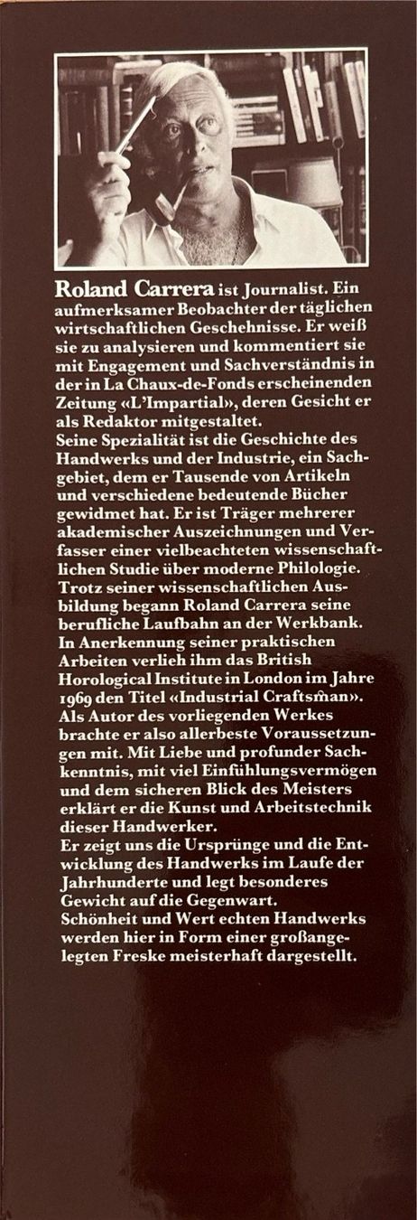 Bücher: Carrera Roland, Unser Handwerk einst und jetzt – Gebraucht aus Sarnen von Livres 1
