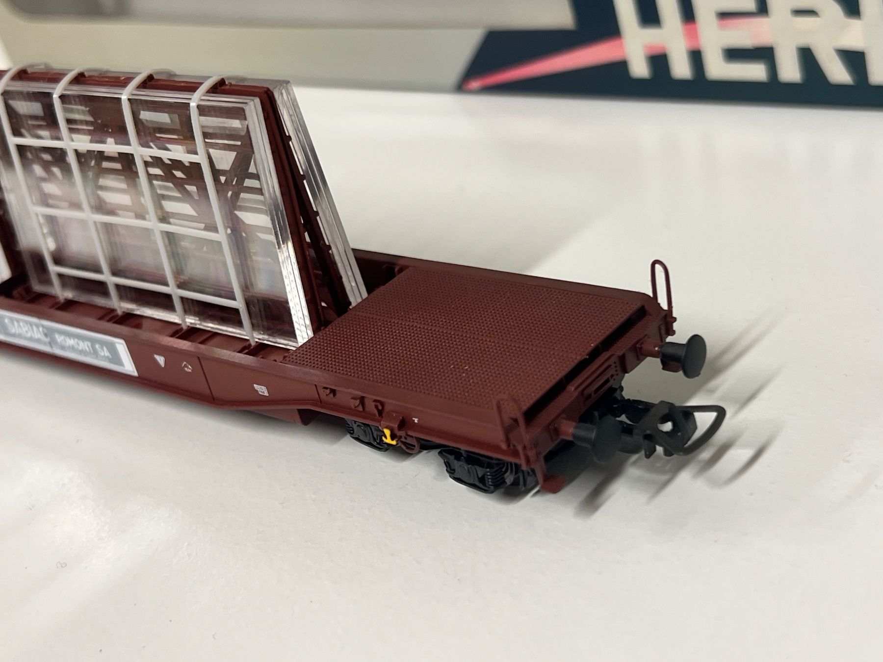 Modellini di ferrovie: Heris H0 Glastransportwagen SBB – Usato da Geroldswil venduto da TopTrain54 5