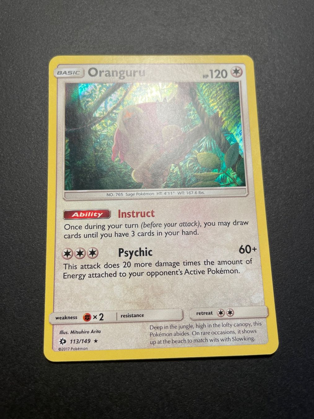Pokémon Cartes à collectionner: Oranguru 113/149 Holo Rare Sun & Moon Base Set – D'occasion à Zürich par pokemon_cards