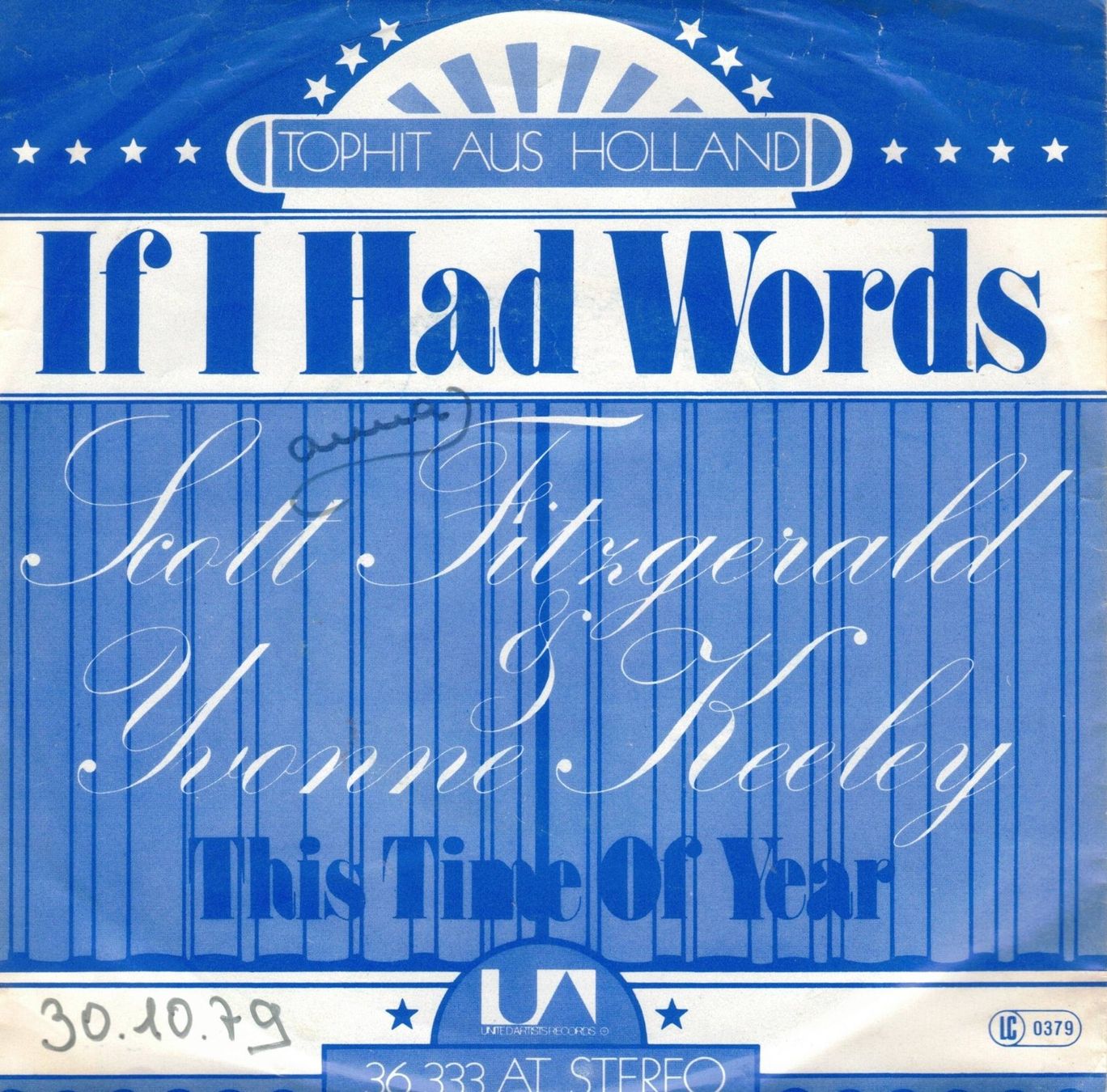 Dischi in vinile: Single7 Scott Fitzgerald & Yvonne Keeley – Usato da Rheinau venduto da thealbum