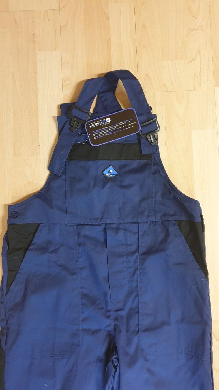 Pantaloni: Arbeitslatzhose marin/schwarz Gr.50 – Nuovo e nell'imballaggio originale da Koppigen venduto da Werkzeugladen 1