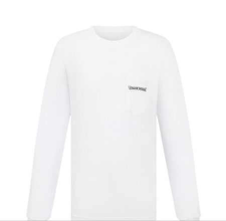 T-shirt manches longues homme chrome heart x ST. BARTH blanc